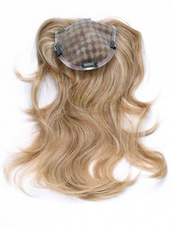 Human hair clip-in hairpiece